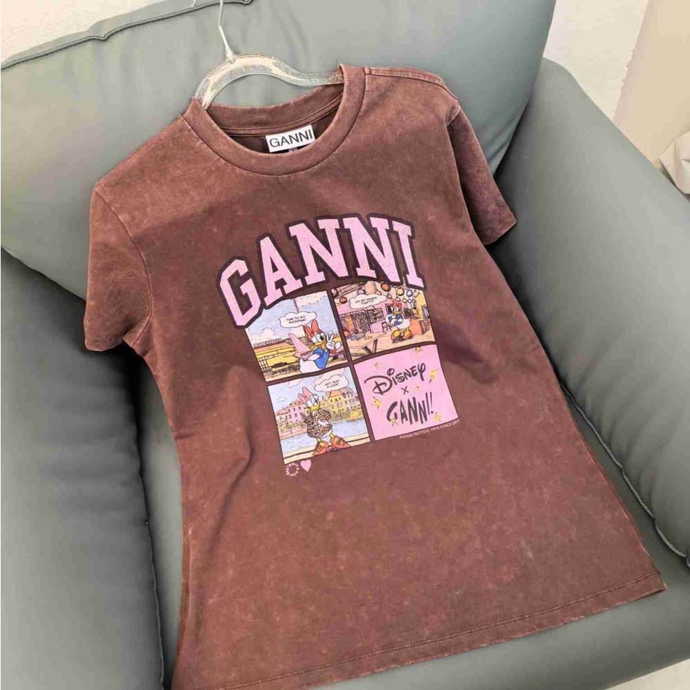 GANNI x Disney Daisy Brown Graphic Tee - Picture 5 of 7